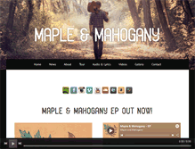 Tablet Screenshot of mapleandmahogany.com